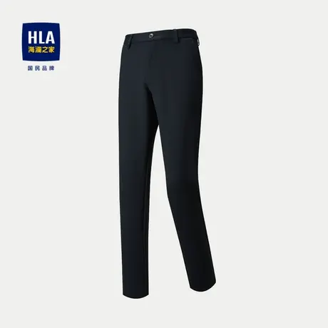 HLA/海澜之家修身微弹休闲裤2023秋季新直筒商务绅士裤子男商品大图