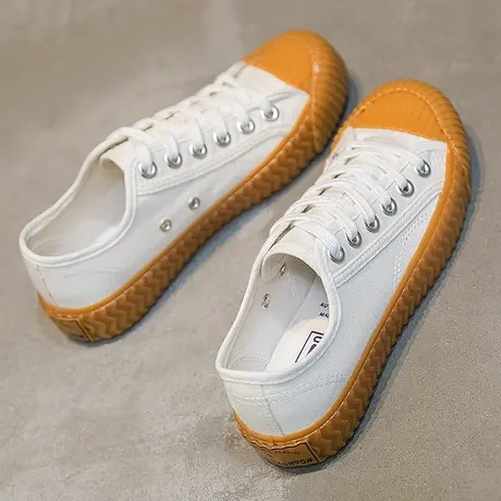 春秋季新款帆布鞋女鞋经典基本款布鞋女学生鞋ins小白鞋港味单鞋图片