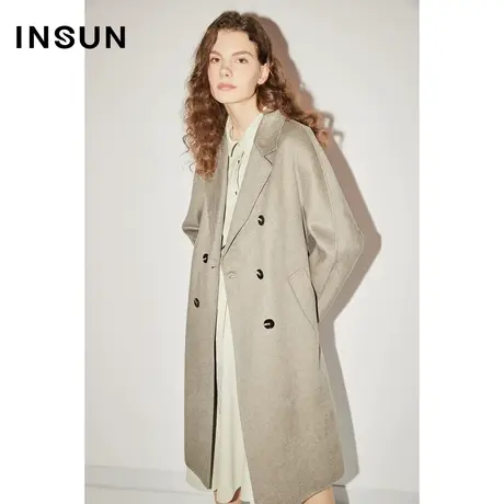 【昕怡粉丝专享】恩裳COVER冬季美拉德外套双面羊绒大衣商品大图