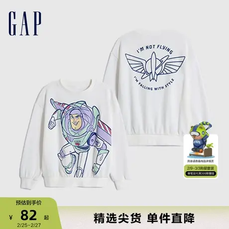 【迪士尼联名】Gap男幼童春秋圆领卫衣儿童装洋气长袖上衣773896商品大图