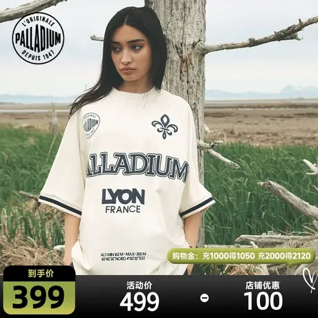 PALLADIUM帕拉丁短袖宽松休闲运动潮流圆领T恤男女同款108931商品大图