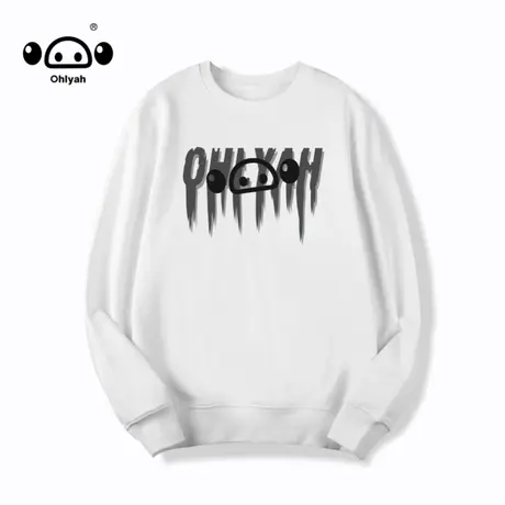 早秋卫衣女设计感oversize2023新款薄款简约潮牌套头圆领纯棉上衣图片