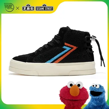 feiyue/飞跃×芝麻街联名款加绒棉鞋冬季高帮保暖舒适休闲鞋潮835图片