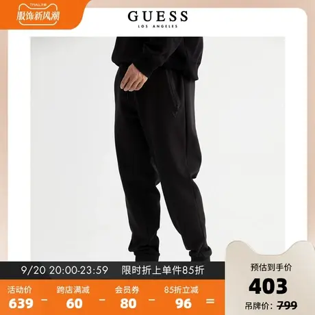 GUESS23 新款秋男士美式宽松运动休闲裤卫裤针织长裤-X3PQ54K2Q40图片