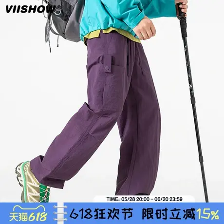 VIISHOW户外软壳冲锋裤男2025春季防风防寒登山裤防水徒步长裤子商品大图
