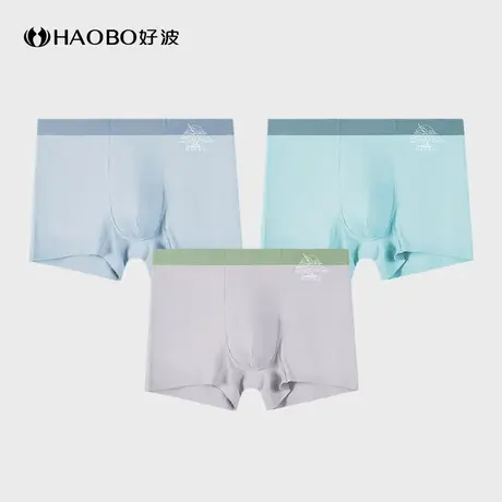 【99元3条】男士大码内裤青年学生运动平角裤聚乳酸抑菌裆HKM2507商品大图
