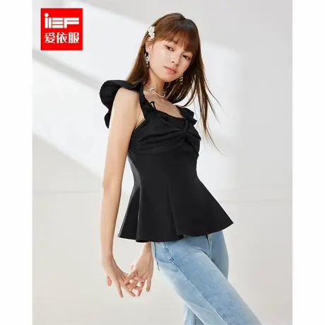 IEF/爱依服夏日穿搭2025夏季新款法式甜美少女风减龄百搭背心上衣图片