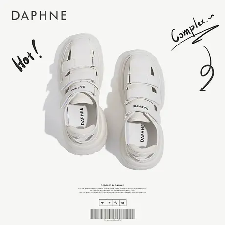 Daphne/达芙妮2025新款厚底凉鞋女外穿简约增高小个子居家凉拖鞋图片