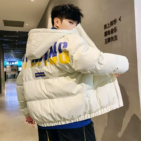 男士棉衣新款羽绒棉服2023年连帽加厚面包服秋冬季棉袄外套男潮牌商品大图