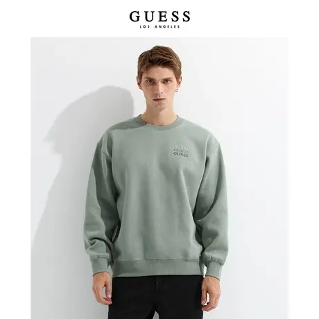 【38上新季】GUESS 秋男士时尚oversize百搭休闲字母印花运动卫衣商品大图