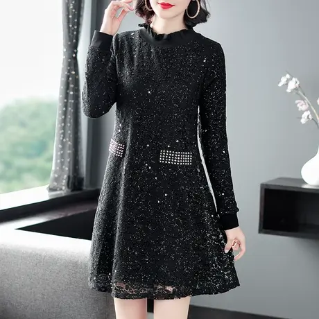 加绒打底衫女冬中长款时尚洋气内搭2023年新款秋冬高级感个性欧货图片