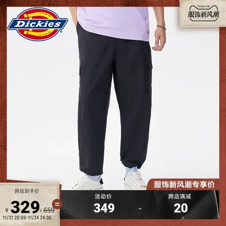 Dickies 工装春夏双色面料橡筋腰头束脚裤宽松商品大图