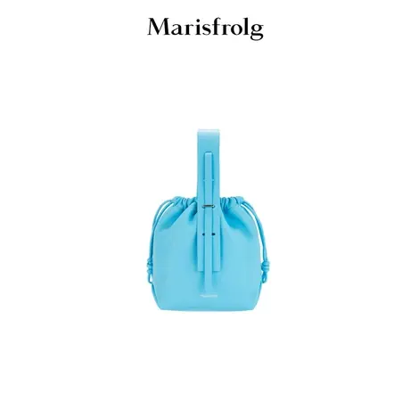 【经典搭配系列】玛丝菲尔春季新款蓝色手提水桶包女士手提包商品大图