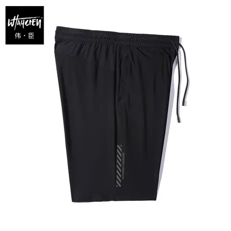 伟臣潮牌大码男装夏季超薄冰丝速干运动裤男胖子加肥加大直筒中裤商品大图