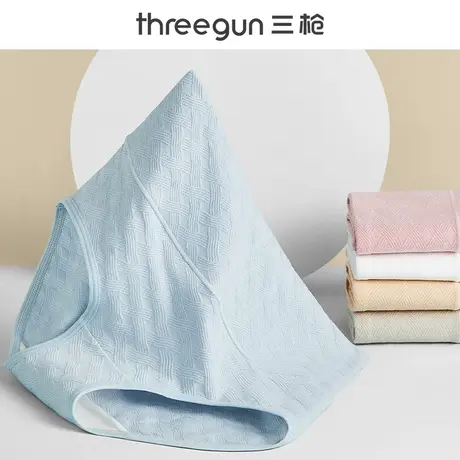三枪中老年人内裤女纯棉高腰收腹中年女性2023妈妈款女式三角短裤商品大图