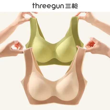 三枪无痕内衣女提拉小胸聚拢防下垂秋冬新品收副乳大胸显小文胸罩图片