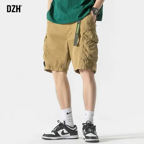 男士卡其色工装短裤男款夏季休闲纯棉裤子男款宽松五分裤2023新款商品大图
