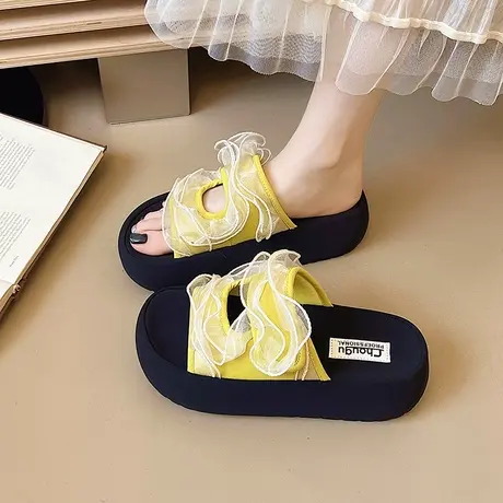 法式厚底凉拖鞋女2025年夏季新款气质外穿百搭凉鞋仙女风时尚拖鞋商品大图