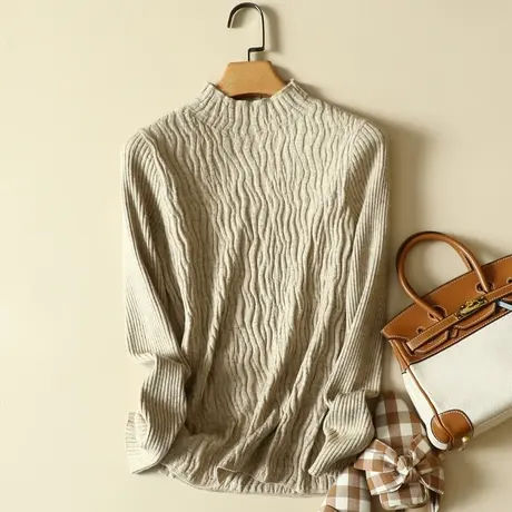 半高领毛衣打底衫女士内搭秋冬季2022年新款爆款加厚洋气针织上衣商品大图