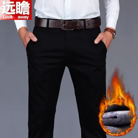 冬季男士休闲裤男宽松直筒男裤秋冬加绒加厚长裤2024新款男士裤子商品大图