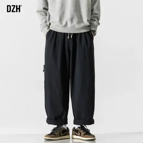 男士直筒休闲裤男潮流男款纯棉阔腿裤2023年新款工装裤子宽松长裤商品大图