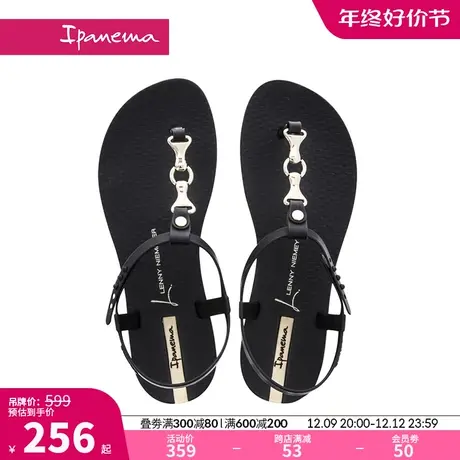 Ipanema依帕 莱尼设计师凉鞋女ins潮时尚夹脚平底鞋夏季沙滩26274商品大图