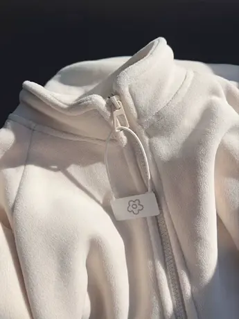 奶fufu加绒加厚保暖立领开衫摇粒绒外套女秋冬宽松慵懒风长袖卫衣商品大图