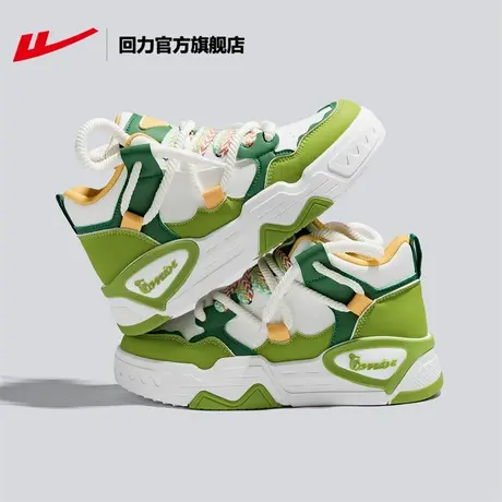 回力官方旗舰店高帮厚底板鞋女鞋2024新款原创多巴胺鞋子女小白鞋商品大图