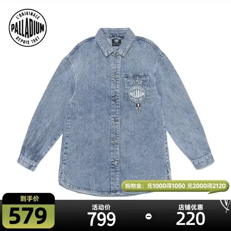 PALLADIUM帕拉丁上衣牛仔翻领宽松长袖休闲牛仔外套198985商品大图