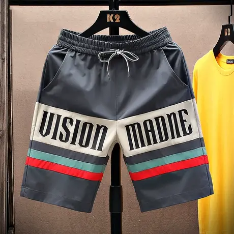 短裤男夏季薄款男款男士大裤衩休闲网红潮牌运动裤外穿男款五分裤商品大图