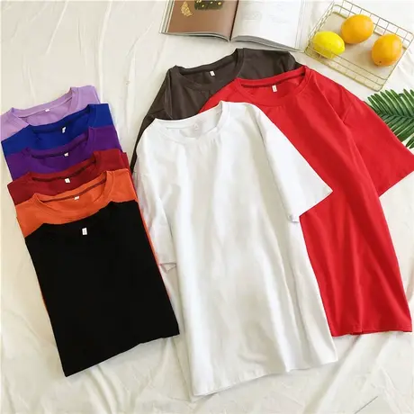 2023年夏季新款宽松白色冰丝设计感上衣服别致短袖t恤情侣女装潮图片