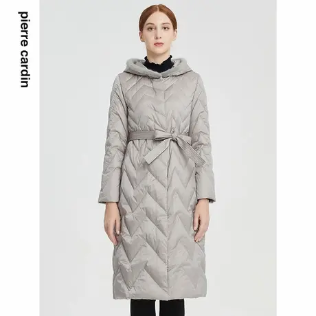 【皮尔卡丹女装】冬季通勤水貂毛连帽羽绒服【专柜正品】商品大图