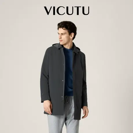 VICUTU威可多男士棉服舒适温暖御寒时尚连帽商务休闲百搭秋冬外套图片