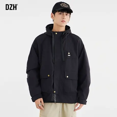 男士冲锋衣工装夹克外套男潮高级感秋装2023新款男装防风衣登山服商品大图