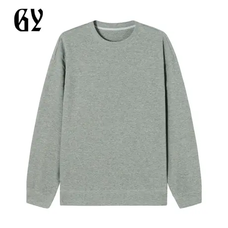 雅戈尔奥莱 GY男装男士圆领卫衣秋冬素色时尚休闲上衣外套图片