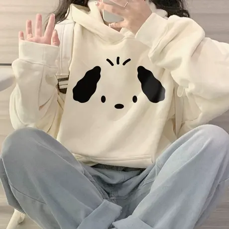 加绒卫衣女冬2023年新款女装春秋款秋冬款加厚上衣连帽外套女秋季商品大图