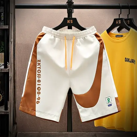 夏季男士短裤潮流宽松休闲五分中裤潮牌沙滩裤帅气运动裤薄款裤子商品大图