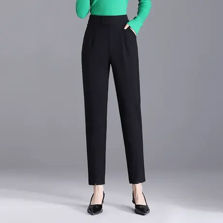 时尚哈伦小脚裤女秋季2023新款高腰气质中年妈妈显瘦休闲裤萝卜裤商品大图