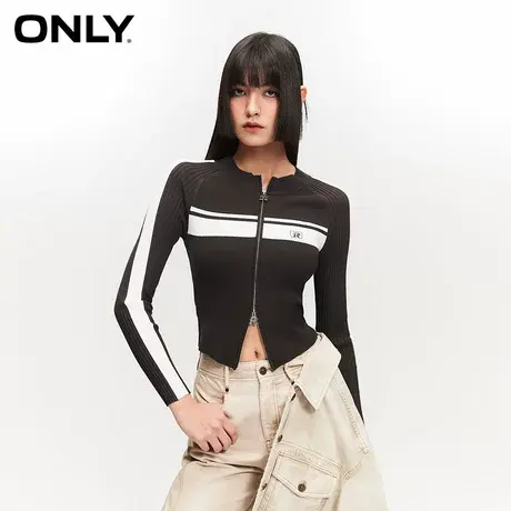 ONLY奥莱春季新款通勤风时尚百搭修身毛衣针织衫女商品大图