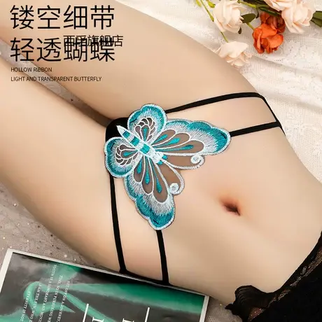 性感蕾丝内裤女大码200斤网纱透气三角裤商品大图