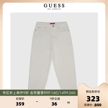 GUESS款女士休闲学院风直筒裤Q2OA398105Z图片