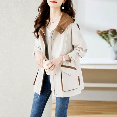 时尚气质休闲风衣外套商品大图