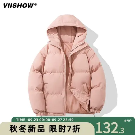VIISHOW棉衣男冬季新款短款宽松立领加厚棉服休闲oversize外套男商品大图