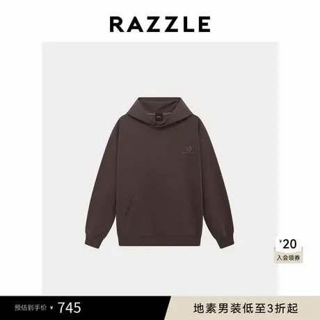 RAZZLE 地素男装深灰色卫衣秋季套头卫衣商品大图