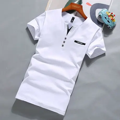 2023新款短袖t恤男士韩版潮流修身潮牌丅半袖体桖夏季上衣服男装商品大图