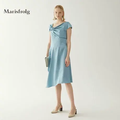 Marisfrolg玛丝菲尔女装时尚优雅不规则领礼服连衣裙秋专柜正品商品大图