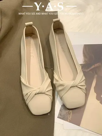 玛丽珍晚晚风温柔软底瓢鞋单鞋夏2024春秋奶奶百搭平底休闲女鞋子商品大图