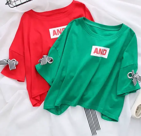 白色t恤女短款2023夏装新款韩版休闲短袖学生半袖韩范宽松上衣服商品大图