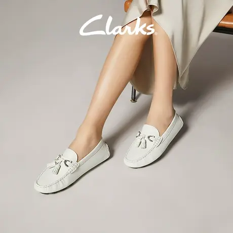 Clarks其乐QuiltoStep女鞋春夏英伦豆豆鞋麦穗平底乐福鞋一脚蹬图片
