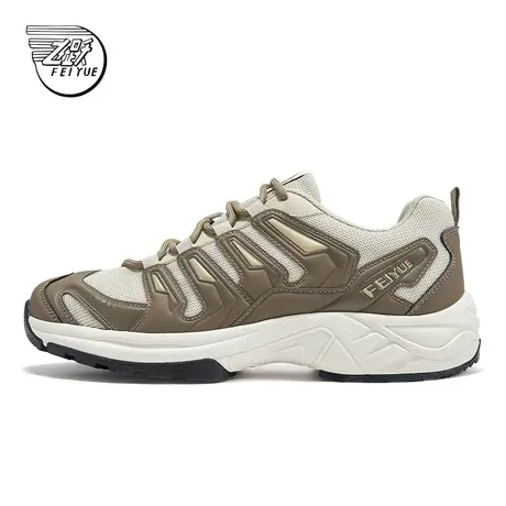 feiyue/飞跃官方情侣运动鞋2024春季新款女户外轻便棕色休闲鞋003图片
